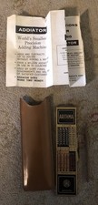 Vintage ARITHMA ADDIATOR Mechanical Pocket Calculator w/ Case & Instructions picture