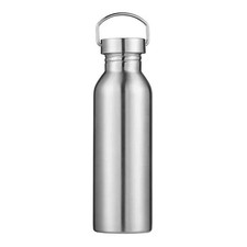 Stainless Steel Water Bottle 1000ml Big Mouth Single Wall Drinking Bottle Sports picture