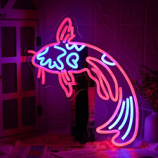 Koi Fish Neon Sign Koi Carp Neon Lights Japanese Fish Led Neon Red Blue Lucky Fi picture