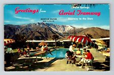 Palm Springs CA-California, Greetings From Aerial Tramway, Vintage Postcard picture