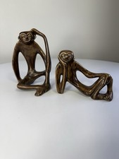 Rare Vintage Abstract Unique Whimsical Monkeys With Amber Colored Eyes McLeod? picture