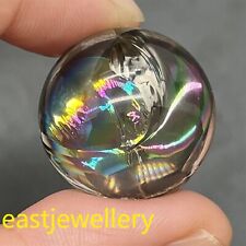 Top 20mm+ Natural Smoky Quartz sphere Rainbow Crystal Ball reiki healing 1pc picture
