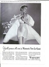 1954 WARNER'S Vintage Print Ad  You'll purr-r-r all over in Warner's New Le Gant picture