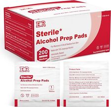 Ever Ready First Aid Alcohol Prep Pads Individually Wrapped Swabs - 200 Pads picture