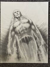 AQUAMAN 9x12 ORIGINAL ART BY DC ARTIST NICK CARDY JUSTICE LEAGUE OF AMERICA picture