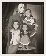 The Legend Of Korra Family Portrait Art Giclee 260/300 Authentic Sealed New picture
