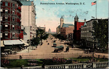 Vtg 1910s Pennsylvania Avenue Washington DC Postcard picture