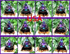 12 Constellation Pyramid Amethyst Peridot Healing Crystal Meditation Decor Gift picture