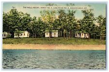 1952 The Wells Resort Hiway No. 5 Lake Road No. 8 Gravois Mills MO Postcard picture
