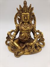 Lord Kuber Copper Idol - God of Wealth, 7 inches Tall picture