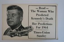 1964 Times Union Ad Woman Who Predicted Kennedy Death Jeane Dixon Ephemera picture
