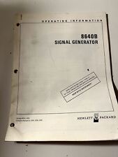 Hewlett Packard 8640B Signal Generator Operating Information picture