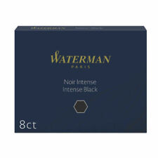 Lot Of 10 Packs Waterman Cartridges Intense Black Ink Cartridges Total Of  80 picture