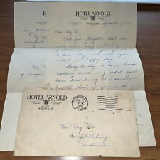 1936 Great Depression Era Letter Hotel Arnold Knoxville Tennessee TN Letterhead picture