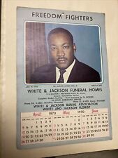 VTG African American Black Funeral Home Calendar MLK Freedom Fighters Mississipp picture