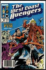 1988 The West Coast Avengers #36 Newsstand Marvel Comic picture