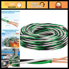 12 AWG 3-Conductor Stranded Copper Wire - Black/White/Green, 600V, Nylon Jacket, picture