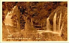 Sepia RPPC Mossbrae Falls Shasta Springs California CA UNP 1920s SSSS Postcard picture
