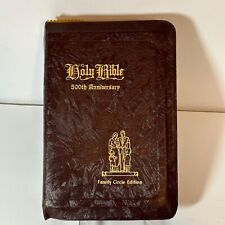 1944 Holy Bible 500th Anniversary Family Circle Edition Leather Leinweber READ picture