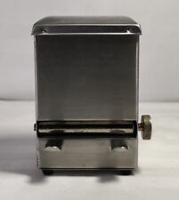Vtg Toothpick Dispenser Diner Style Stainless Steel Sanitary Metal Retro Atomic  picture