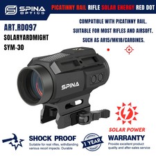 SPINA OPTICS SolarYardMight 1x30 Solar Red Dot Sight QD Mount AR CQB picture
