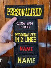 rectangles PERSONALISED Embroidered Name tag  AIRSOFT  sew on  hook and loop picture