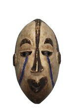 African Wooden Folk Art Face Oval picture