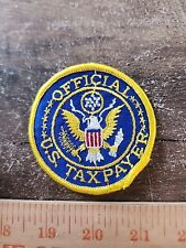 Vintage Official US Taxpayer Sew On Patch  picture