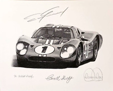 Ford GT 40 LeMans Autographed by Dan Gurney and Carroll Shelby A/P 1/5 picture