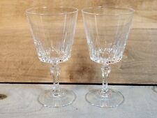 Set of 2 VTG Cristal D' Arques Durand Crystal Versailles Large Wine Water Goblet picture