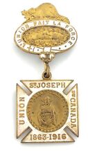 Union St Joseph Du Canada 1863-1916 L'Union Fait La Force Medal L144 picture