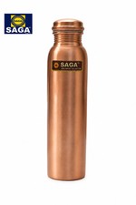Pure Copper Water Bottle 950ml No Joint Ayurvedic Health Benefits Handmade picture