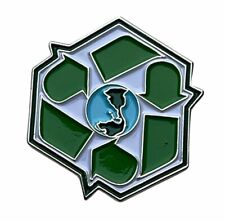 Go Green Recycle World 1 inch Pin AVA0282 F6D7A picture