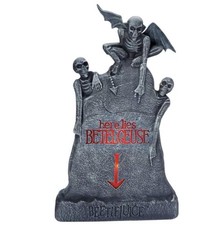 Halloween BeetleJuice Movie Here Lies BetelGeuse 9" Tombstone Figurine Decor NEW picture