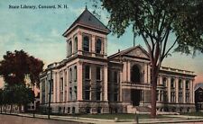 Concord, New Hampshire, NH, State Library, Vintage Postcard a8660 picture