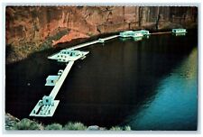 c1950's Rainbow Bridge Marina National Park Service Lake Powell Utah UT Postcard picture