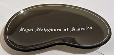Vintage Smoked Glass Advertising Ashtray or Dish Royal Neighbors of America picture