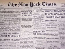 1930 SEPT 29 NEW YORK TIMES - DANIEL GUGGENHEIM DIES SUDDENLY AT 74 - NT 4928 picture