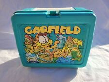 Garfield Thermos and Lunchbox Thermos 1978 Plastic Lunch Box Set picture