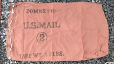 Vintage Domestic US Mail Canvas Bag #2 Duffle Bag Mailman Postal Worker picture