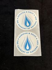 Vintage 80’s 3M NATURAL GAS Scratch & Sniff Matte Stickers - Rare & HTF picture