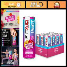 Keto Energy Drink with 200mg Caffeine, Raspberry Hibiscus, BCAAs & Electrolytes, picture