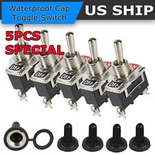 5X Toggle SWITCH ON/OFF Heavy Duty 15A 250V SPST 2 Terminal Car Boat Waterproof  picture