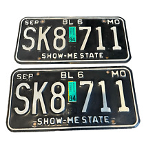 Missouri License Plate 1984 - 