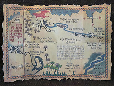 LOTR Hobbit Thror's Map Erebor Thrain Elrond Lord of the Rings Middle Earth Prop picture