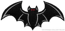 VAMPIRE BAT iron-on PATCH embroidered black HALLOWEEN SOUVENIR APPLIQUE wings picture