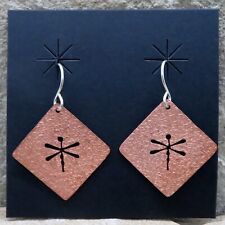 Santo Domingo-Copper Petroglyph Earrings-Dragonfly Design-Jeremy Rosetta picture