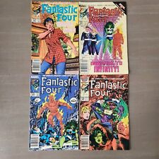 Fantastic Four MARVEL COMIC BOOK LOT OF 4 - COMICS ESTATE - 1985 1986 VINTAGE picture
