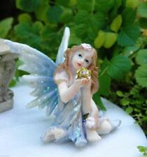 Miniature Fairy Garden Blue Terrarium Fairy w/ Glitter Ball - Buy 3 Save $5 picture