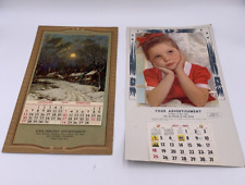 Vintage Promo Advertisement Calendars 1946 (12 month) & 1965 (1 month) picture